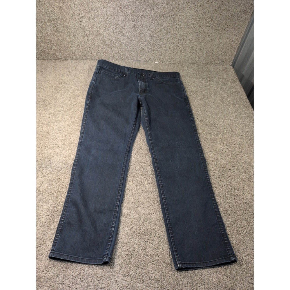 Levis 511‎ Slim Fit Jeans Mens 36x30 Dark Indigo Blue Stretch Denim Pants